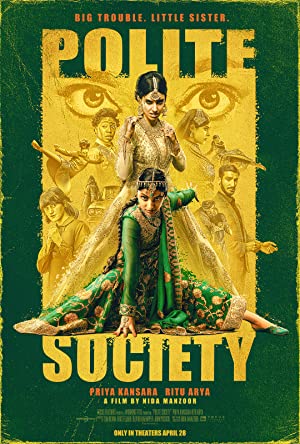 Polite Society (2023) Hindi Dubbed poster